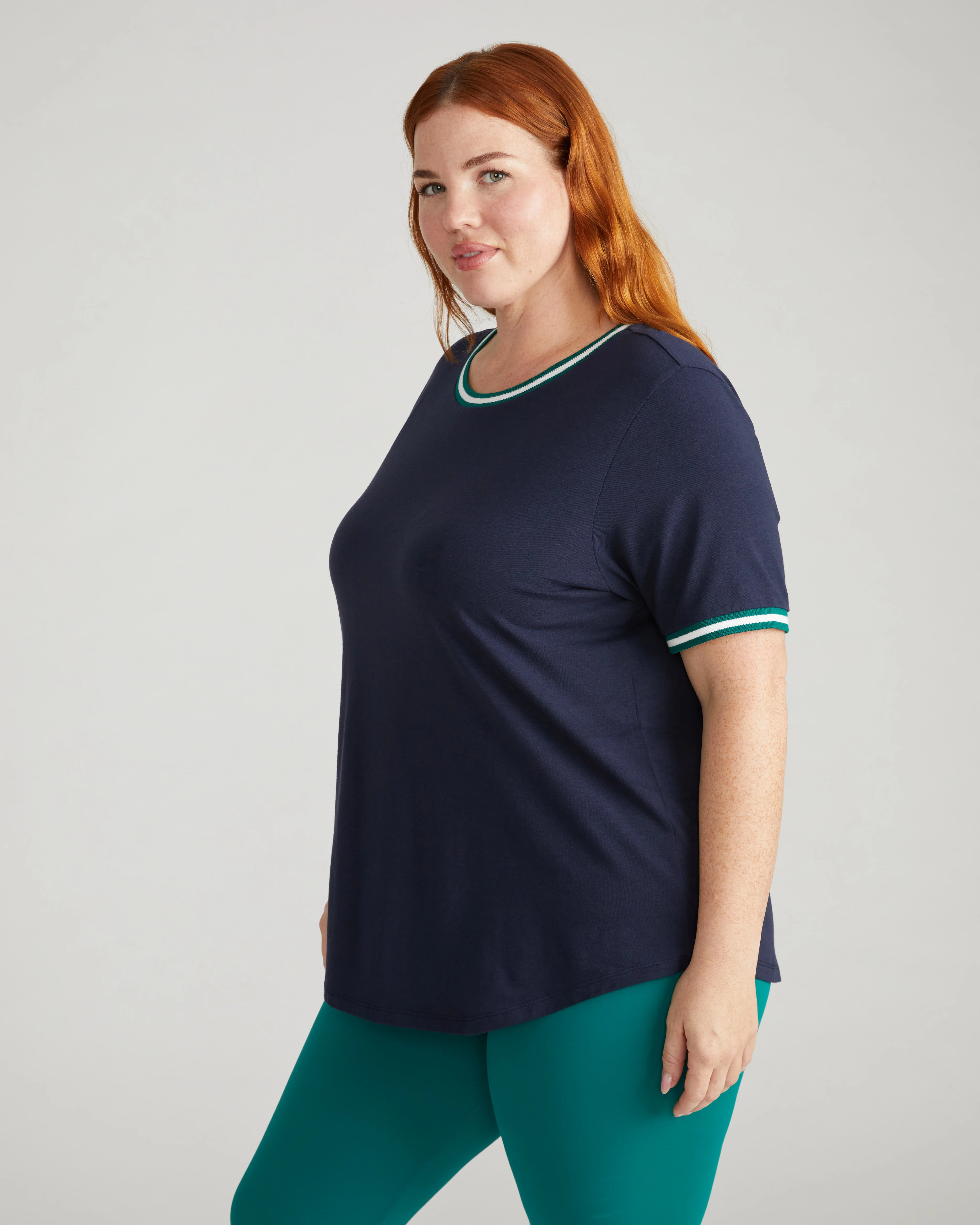Tee Rex - Navy with Aventurine/White Trim - Image 2