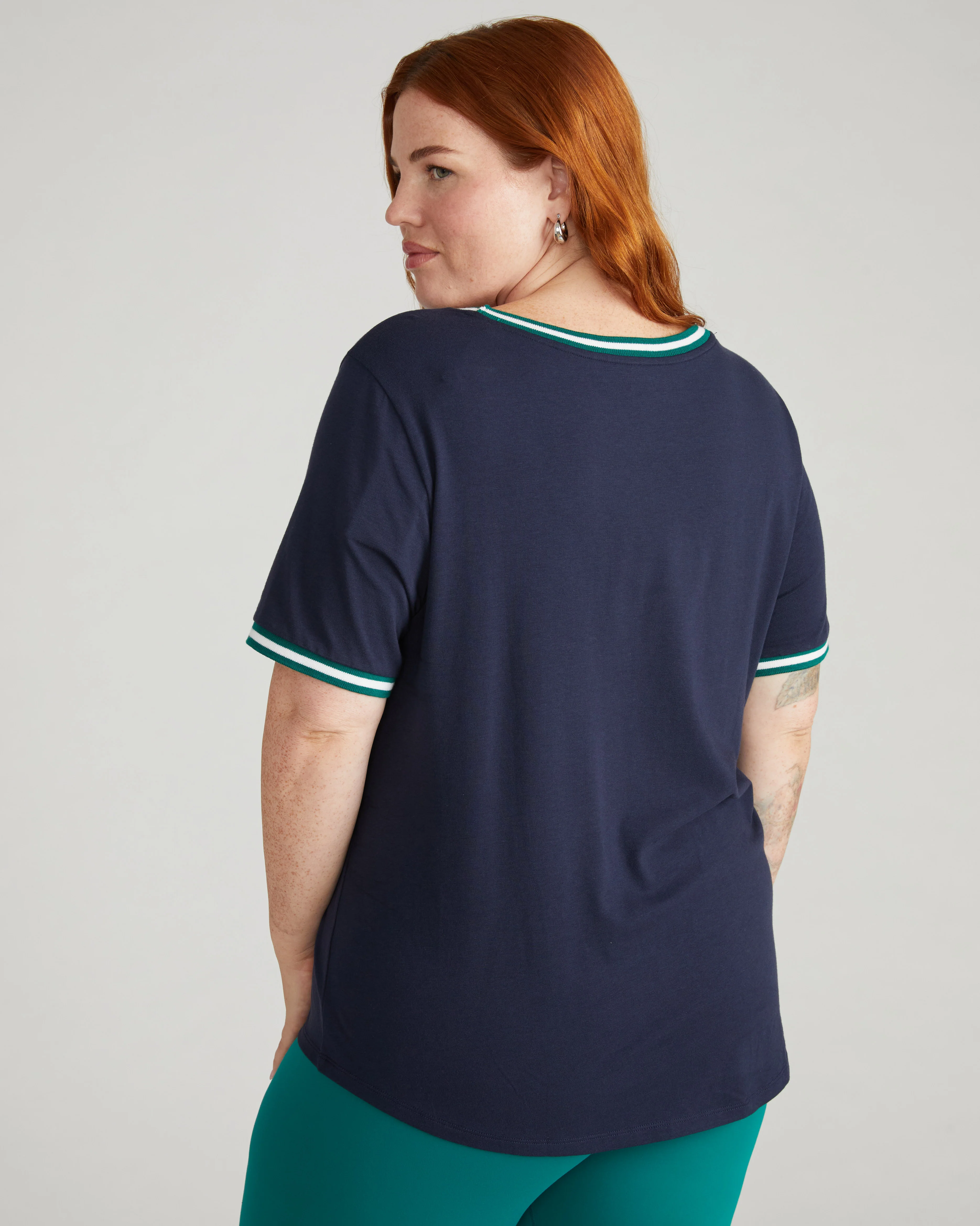 Tee Rex - Navy with Aventurine/White Trim - Image 3