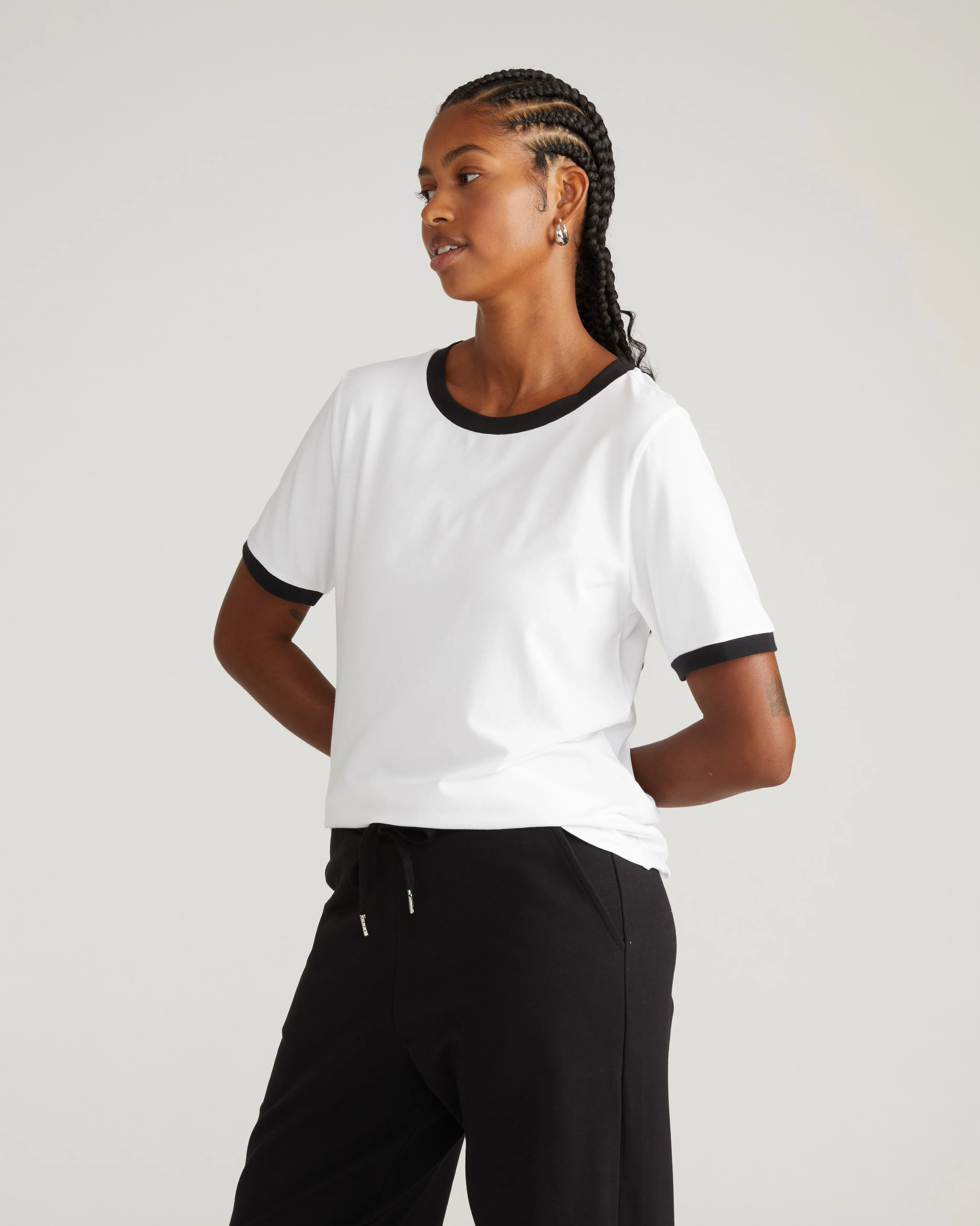 Tee Rex - White/Black Trim - Image 3
