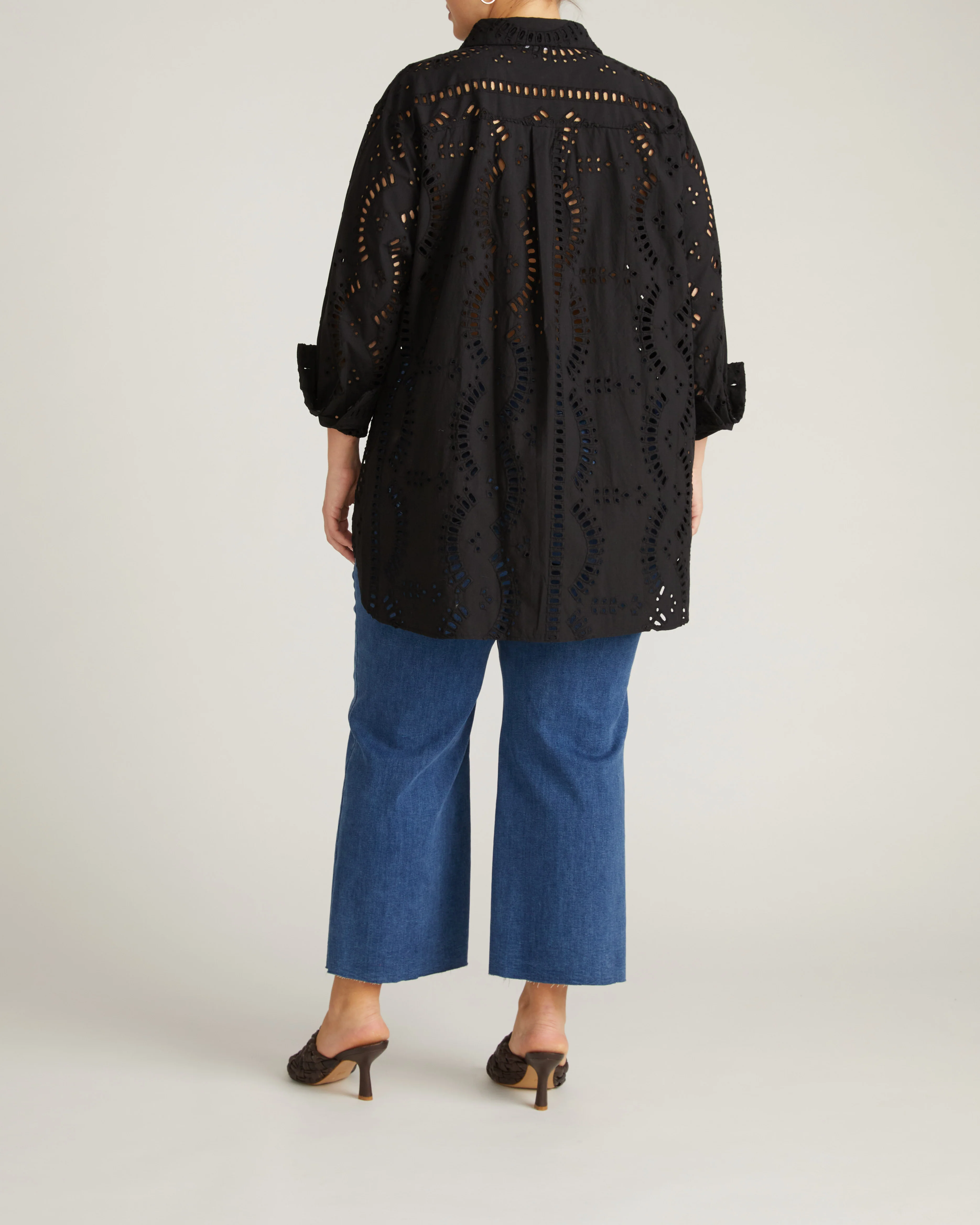 The Embroidered Artist Poplin Shirt - Black - Image 6