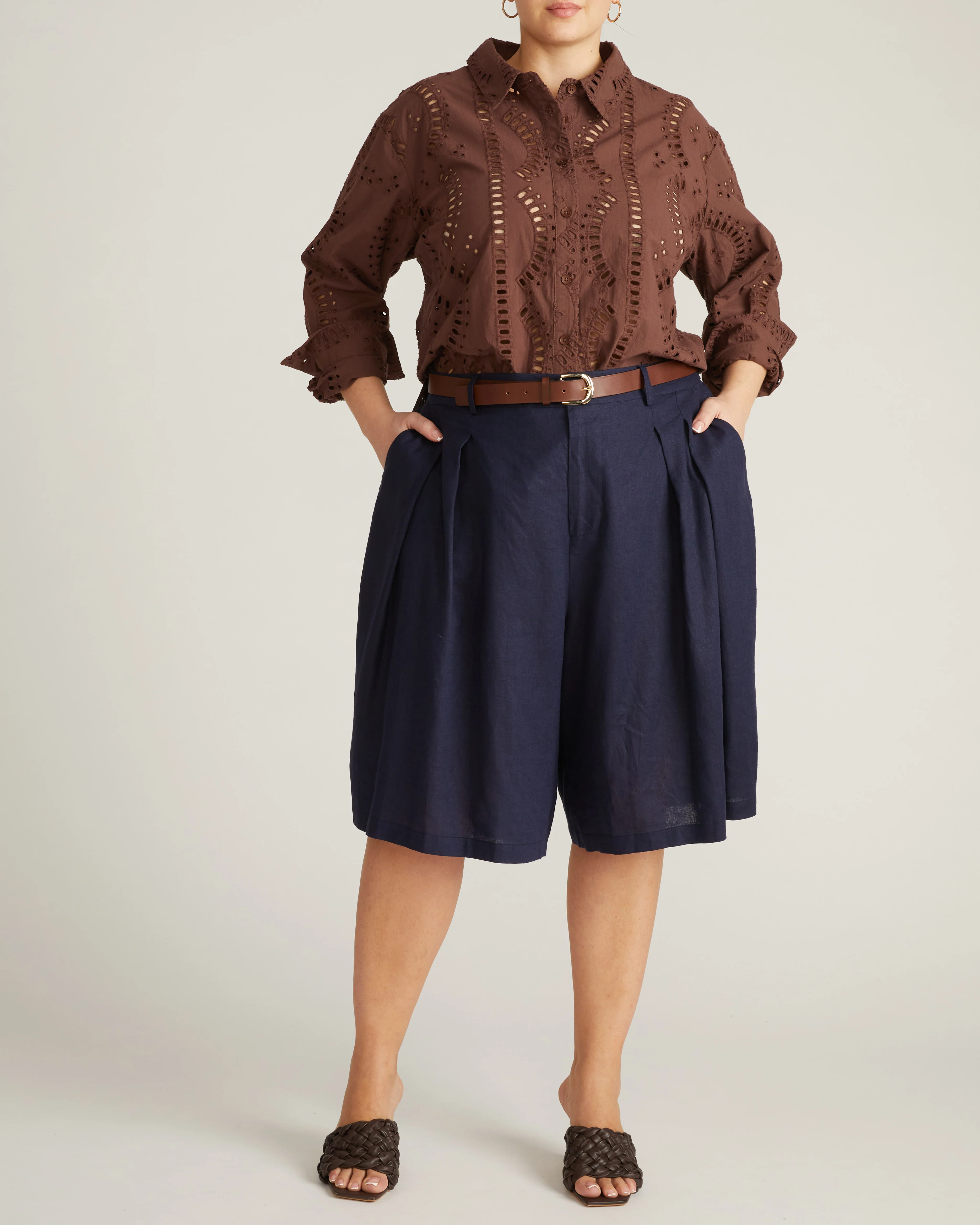 The Embroidered Artist Poplin Shirt - Peppercorn - Image 4