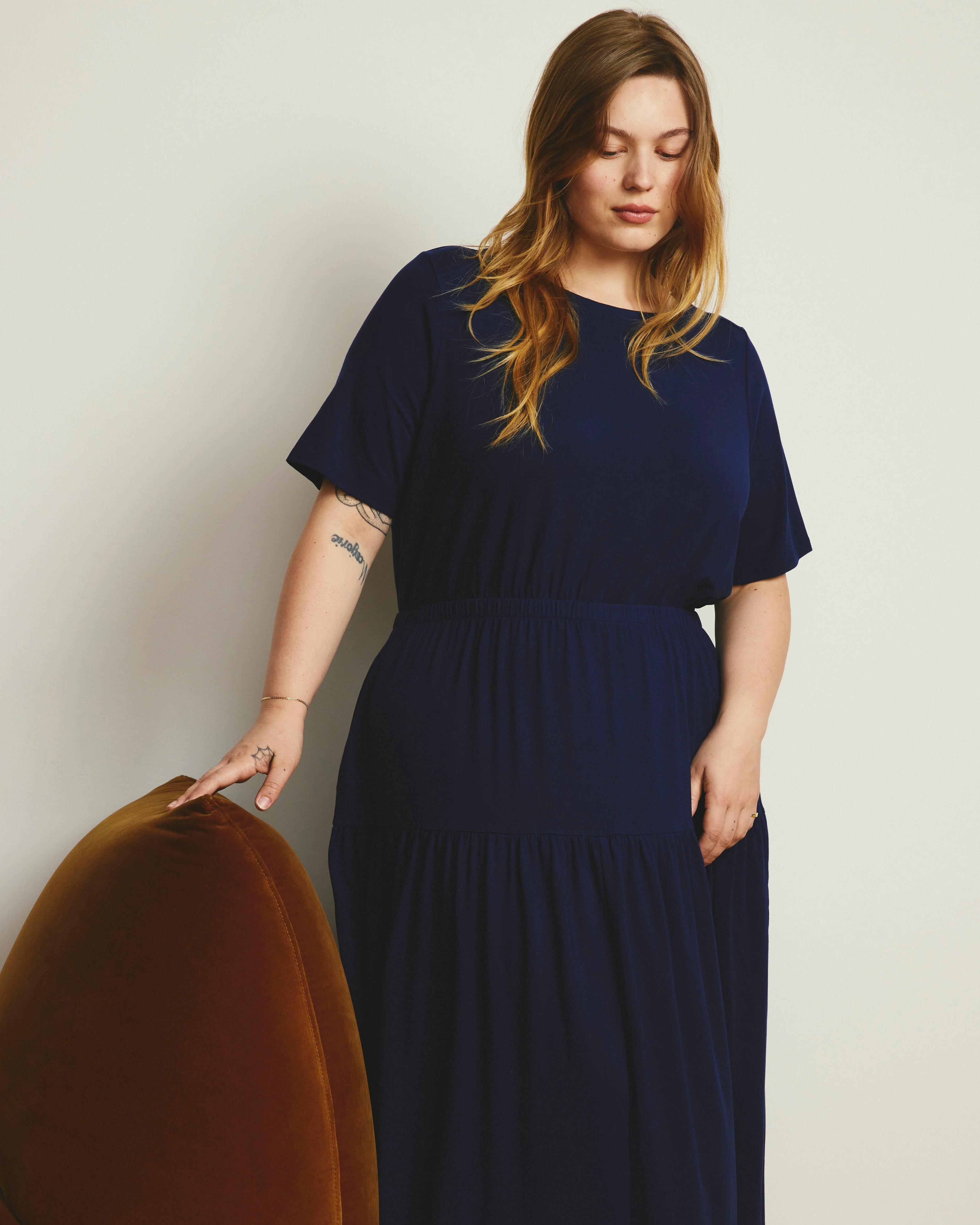 Thea Divine Jersey Midi Dress - Cenote - Image 3