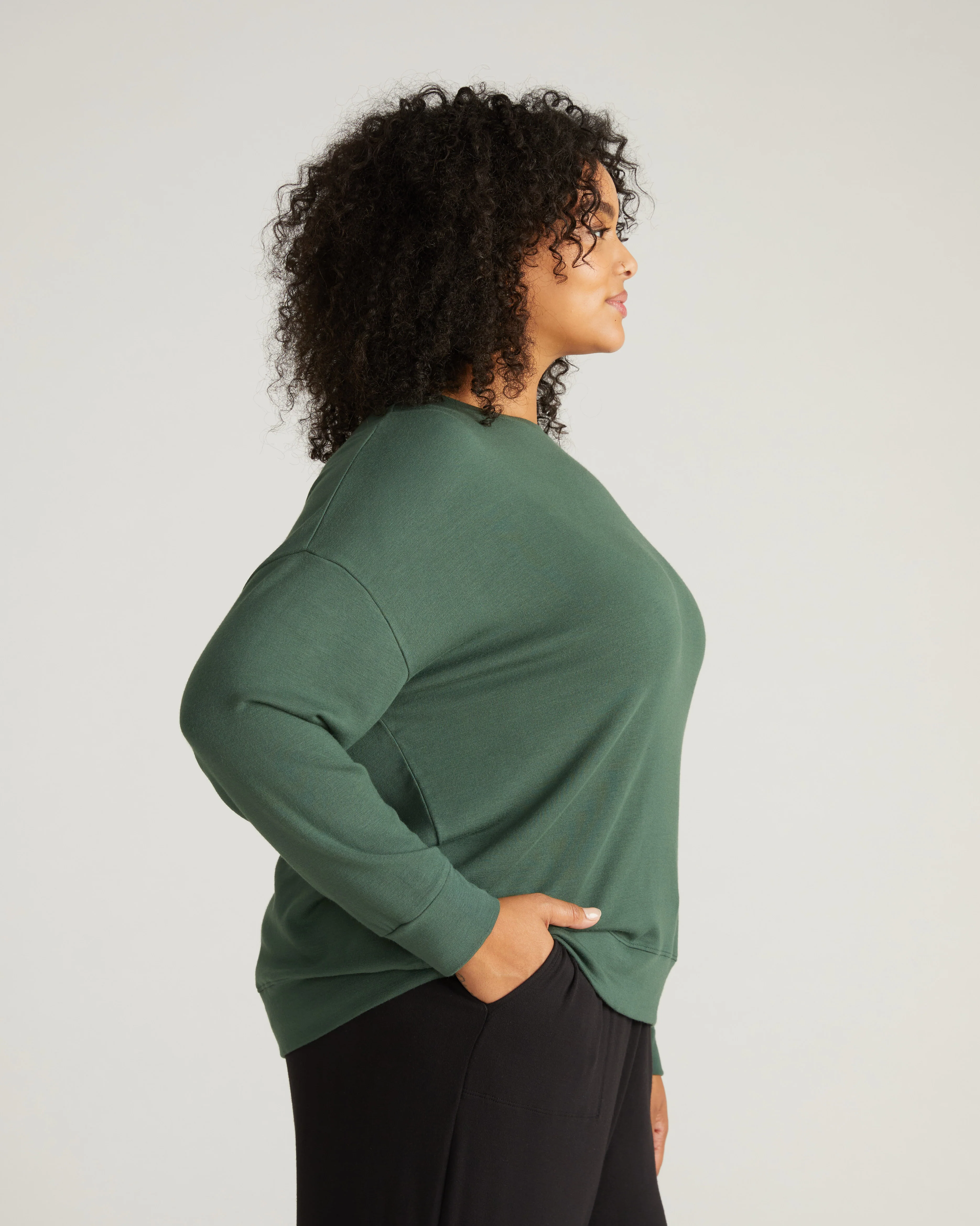 TravelKnit Sweatshirt - Conifer - Image 2