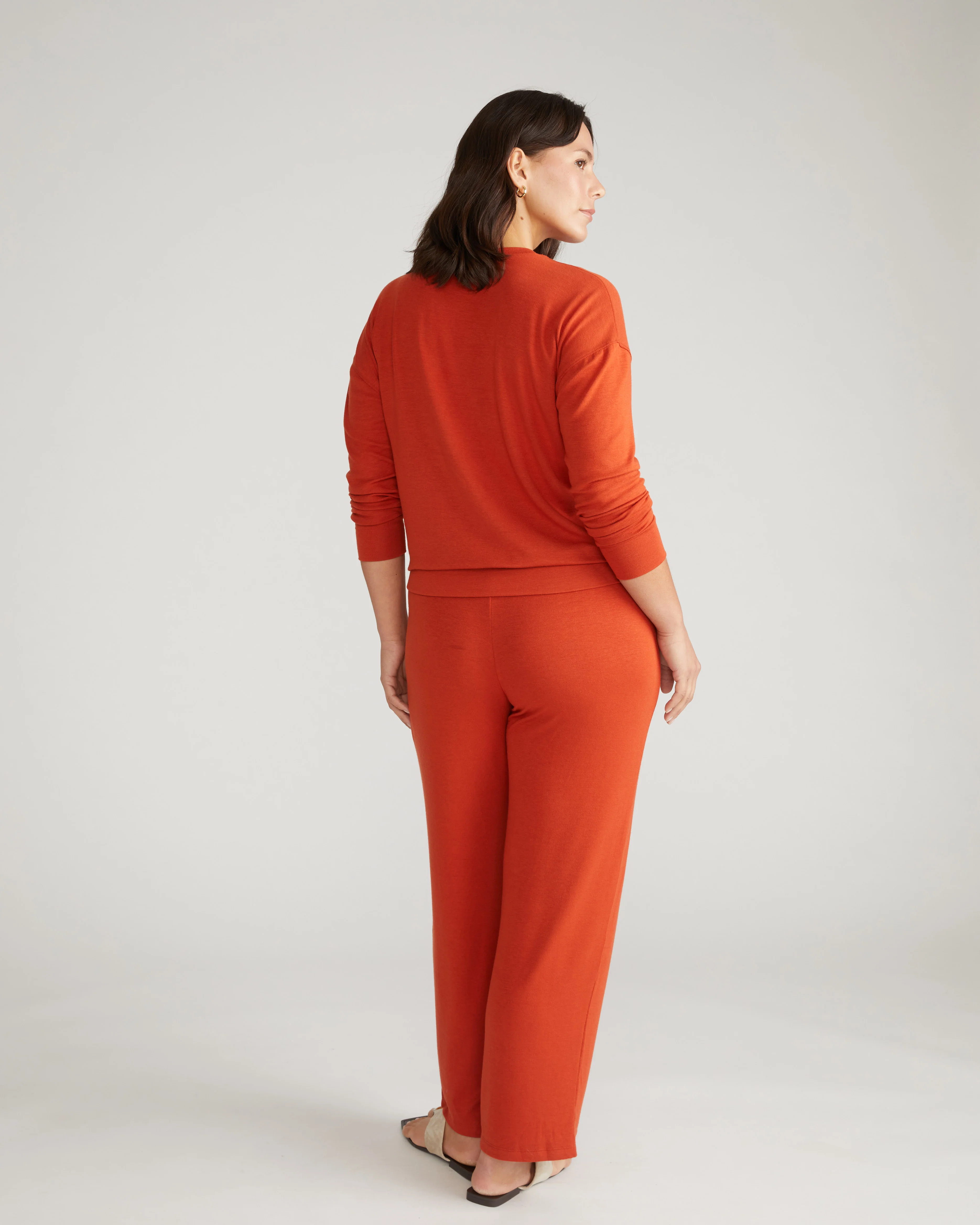 TravelKnit Sweatshirt - Warm Russet - Image 6