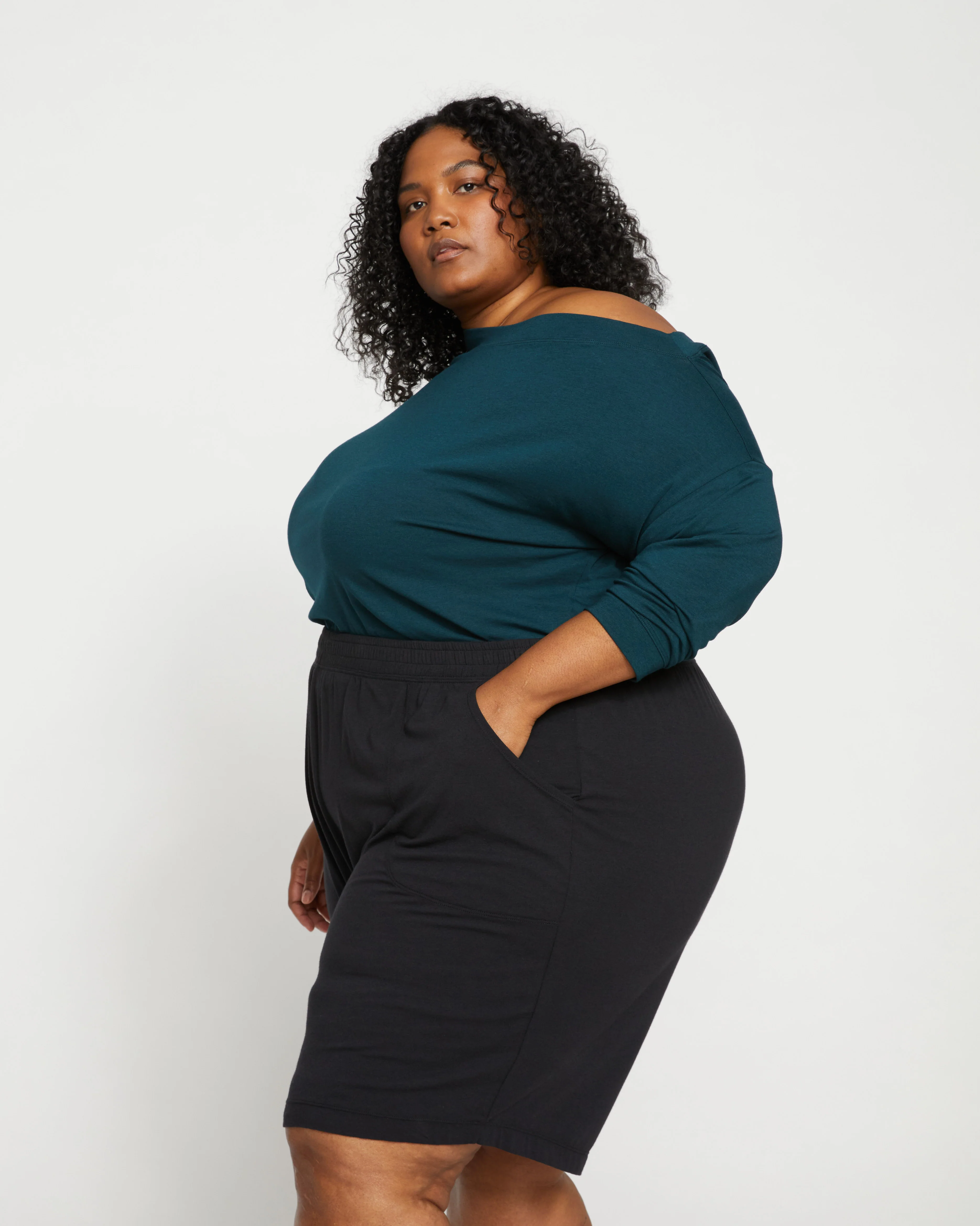 UltimateS Lorelai Lounge Shorts - Black - Image 3
