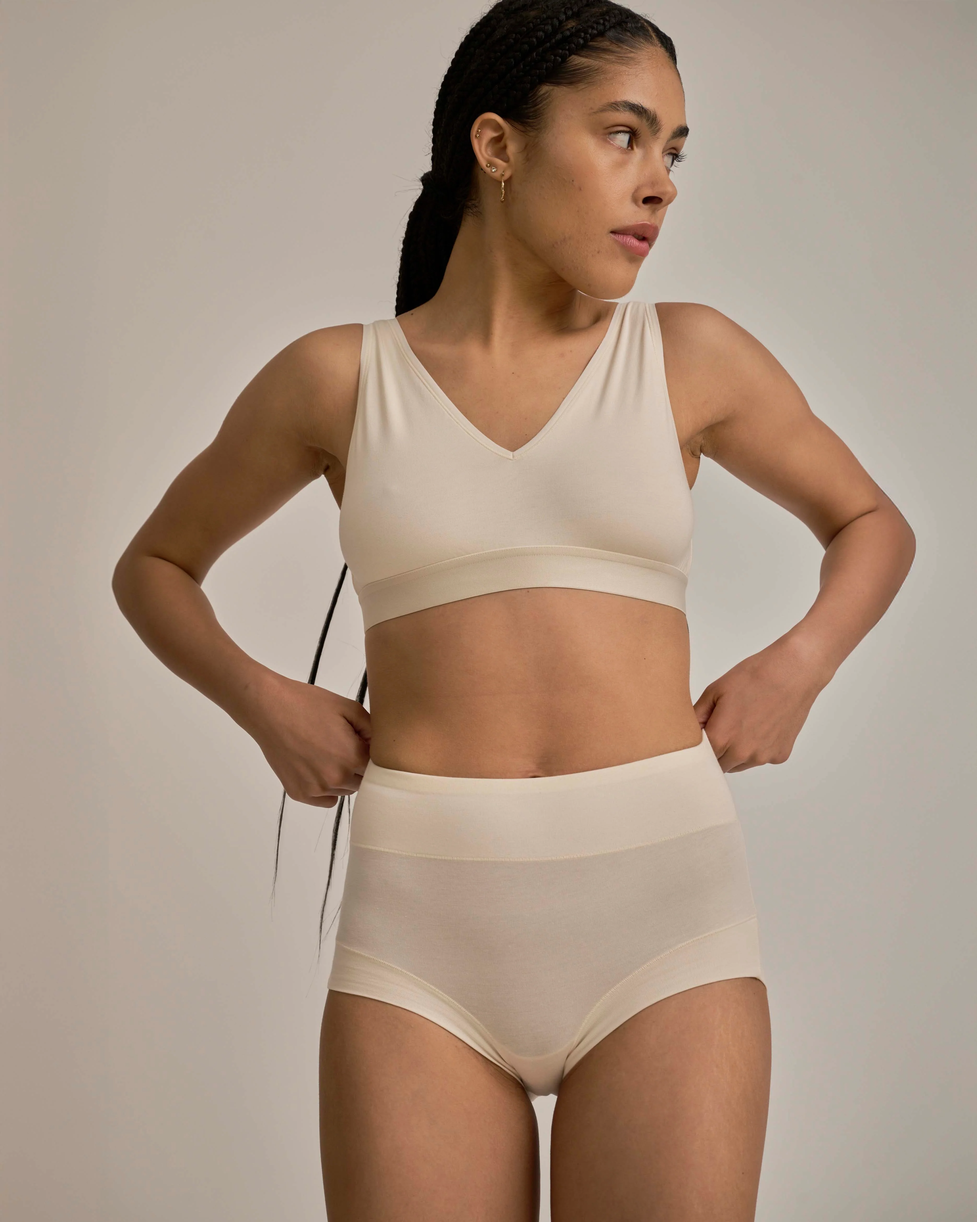 UltimateS Super Full Coverage High Rise Brief - Porcelain - Image 5