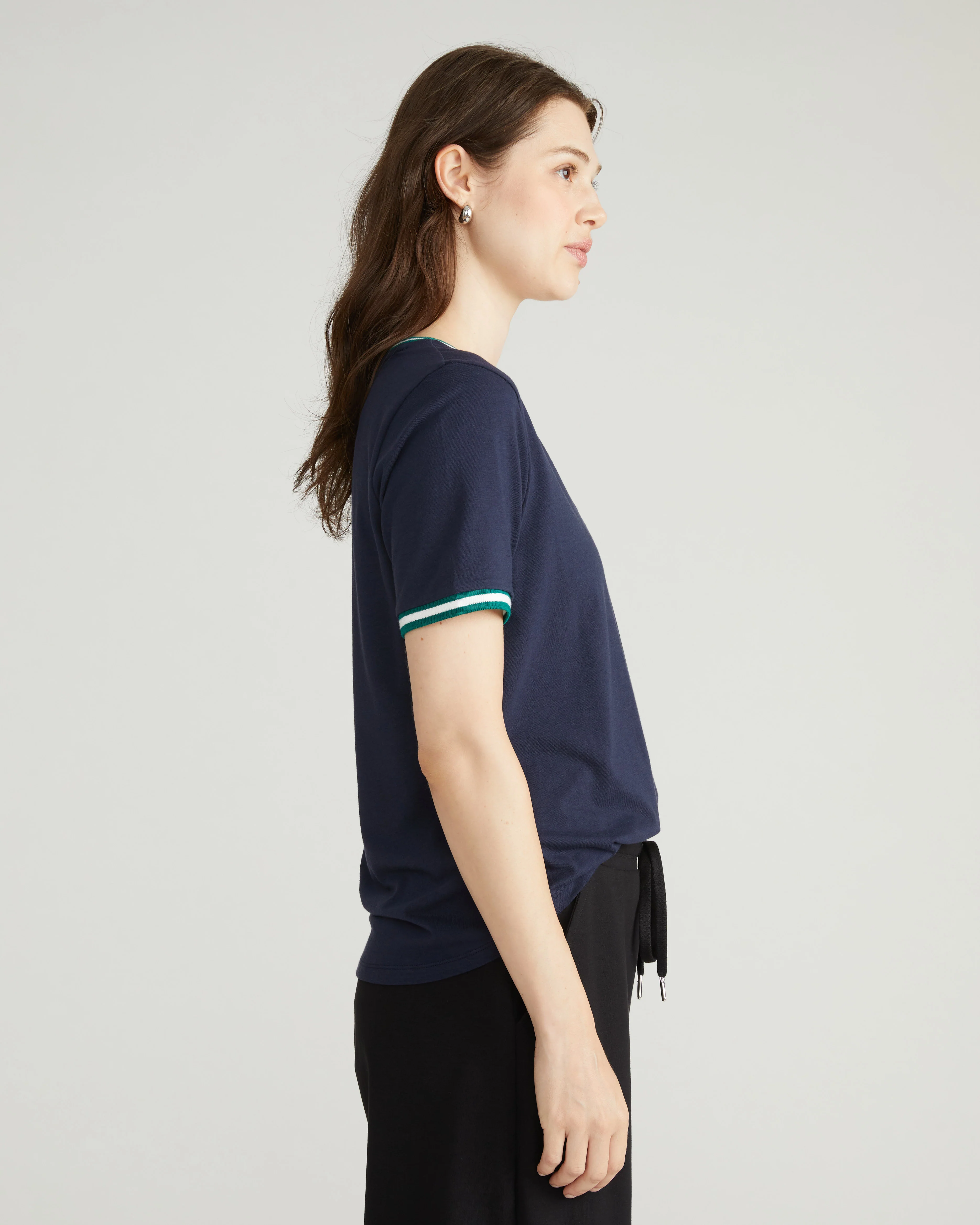 V Rex - Navy with Aventurine/White Trim - Image 2