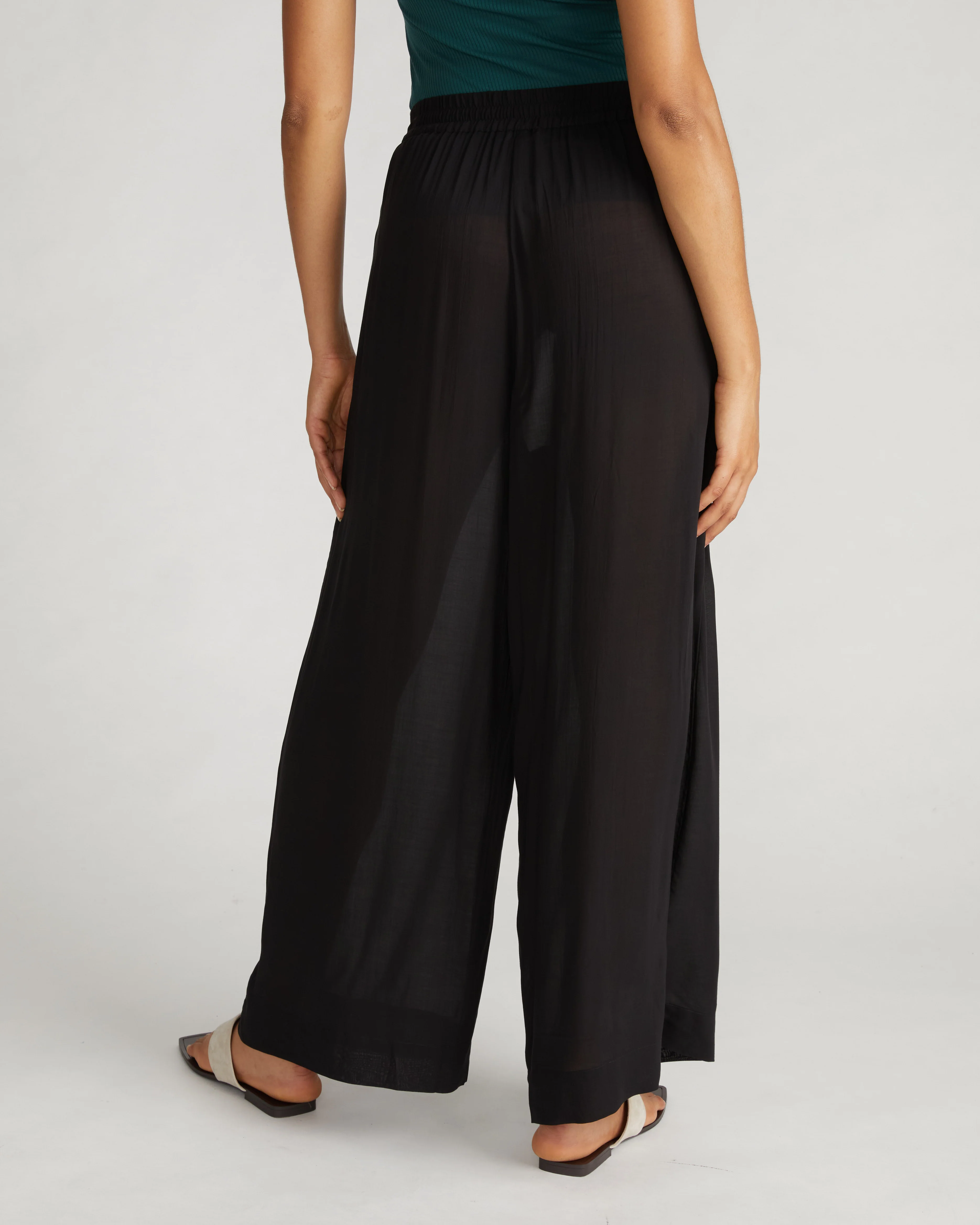 Verbena Voile Pants - Black - Image 2