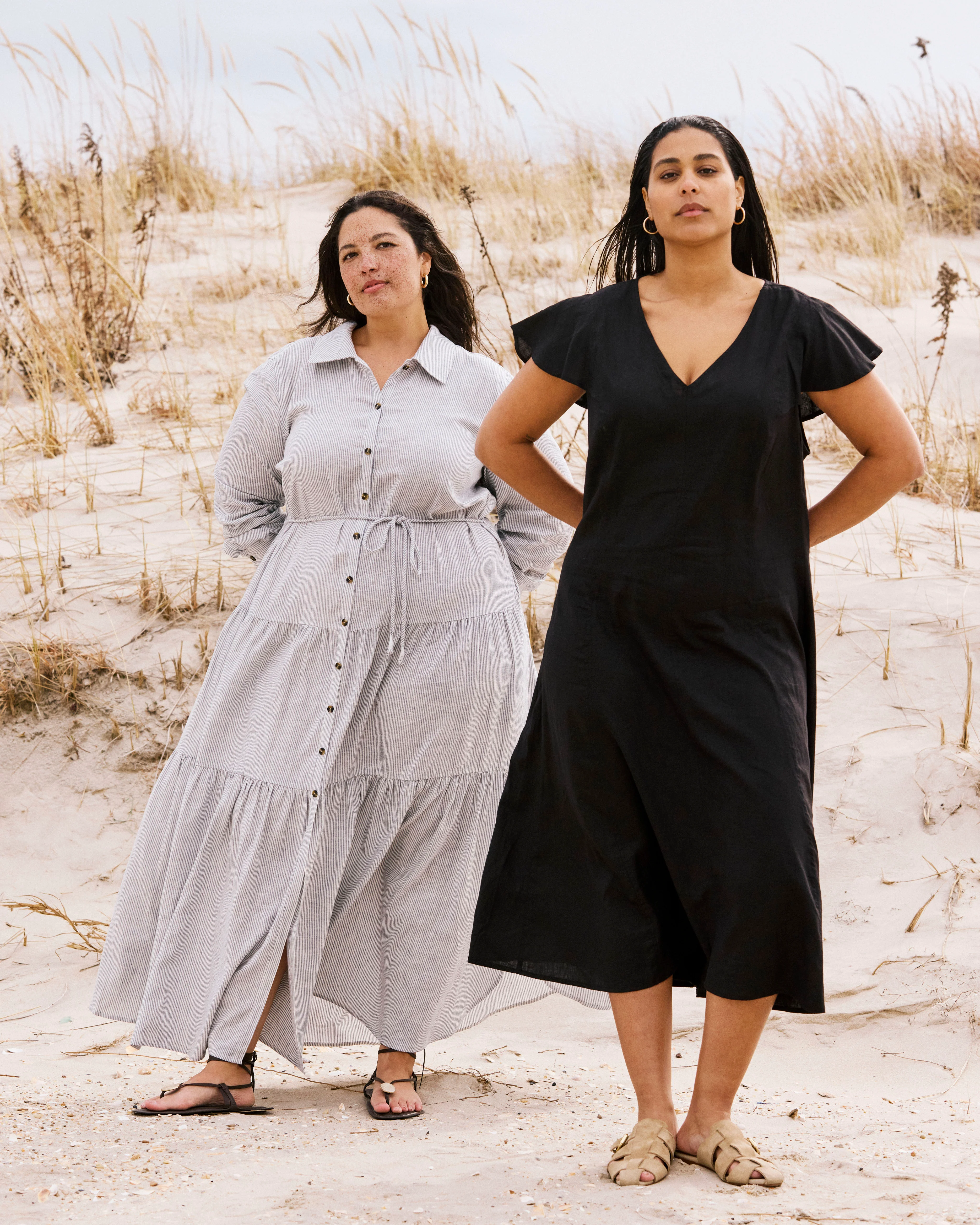 Victoria Linen Dress - Black - Image 7
