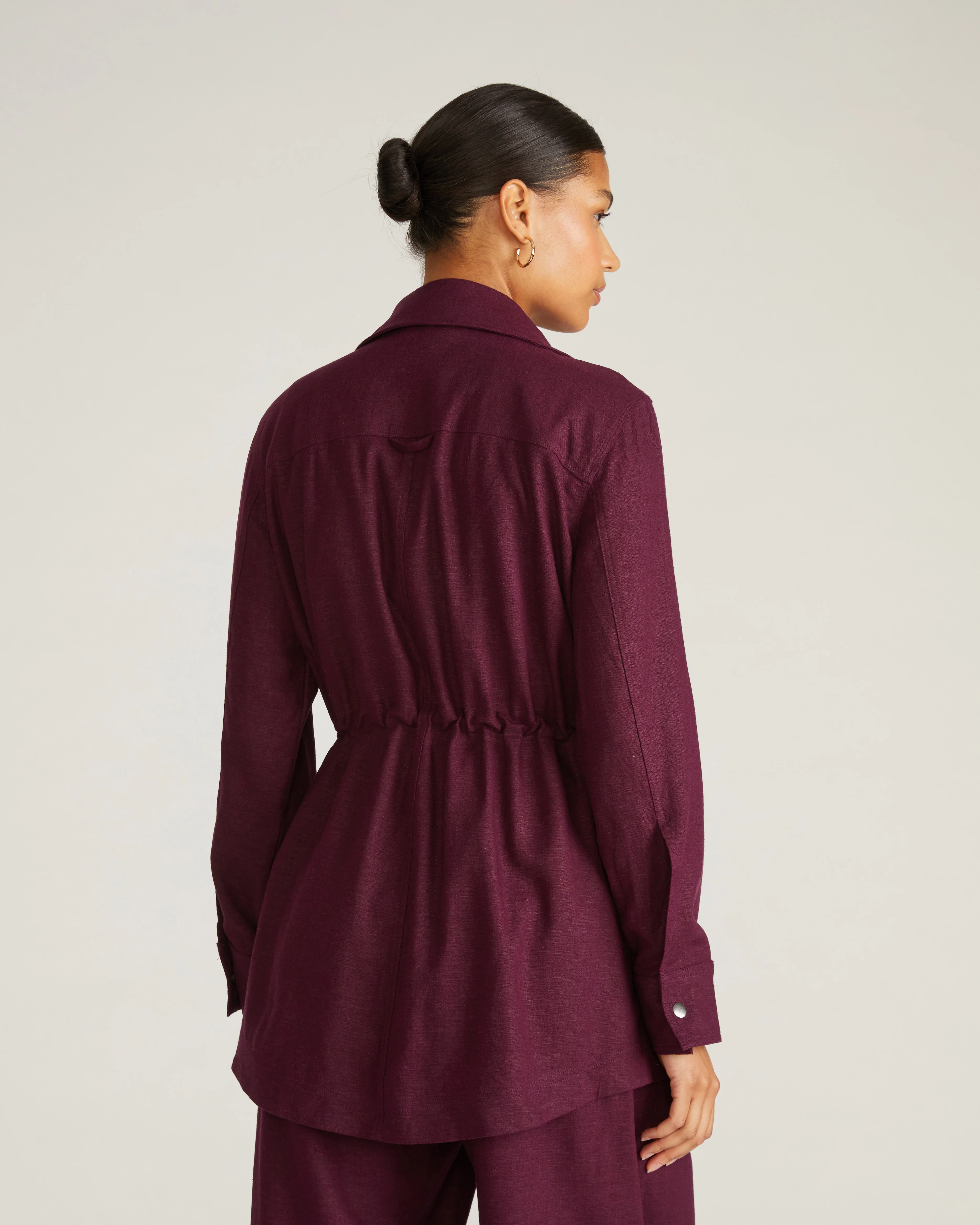 Vineyard Linen Jacket - Acai - Image 3