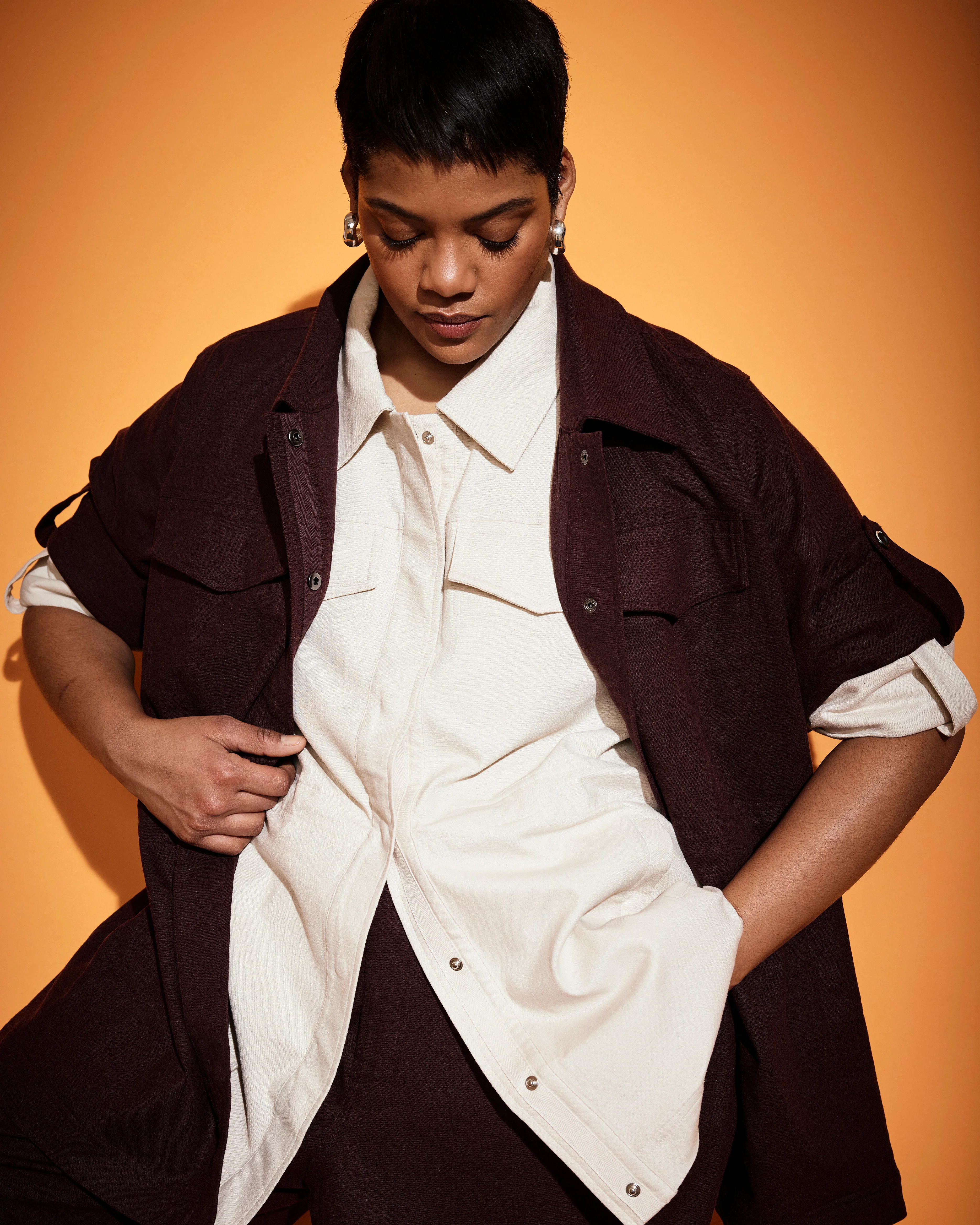 Vineyard Linen Jacket - Brulee - Image 3