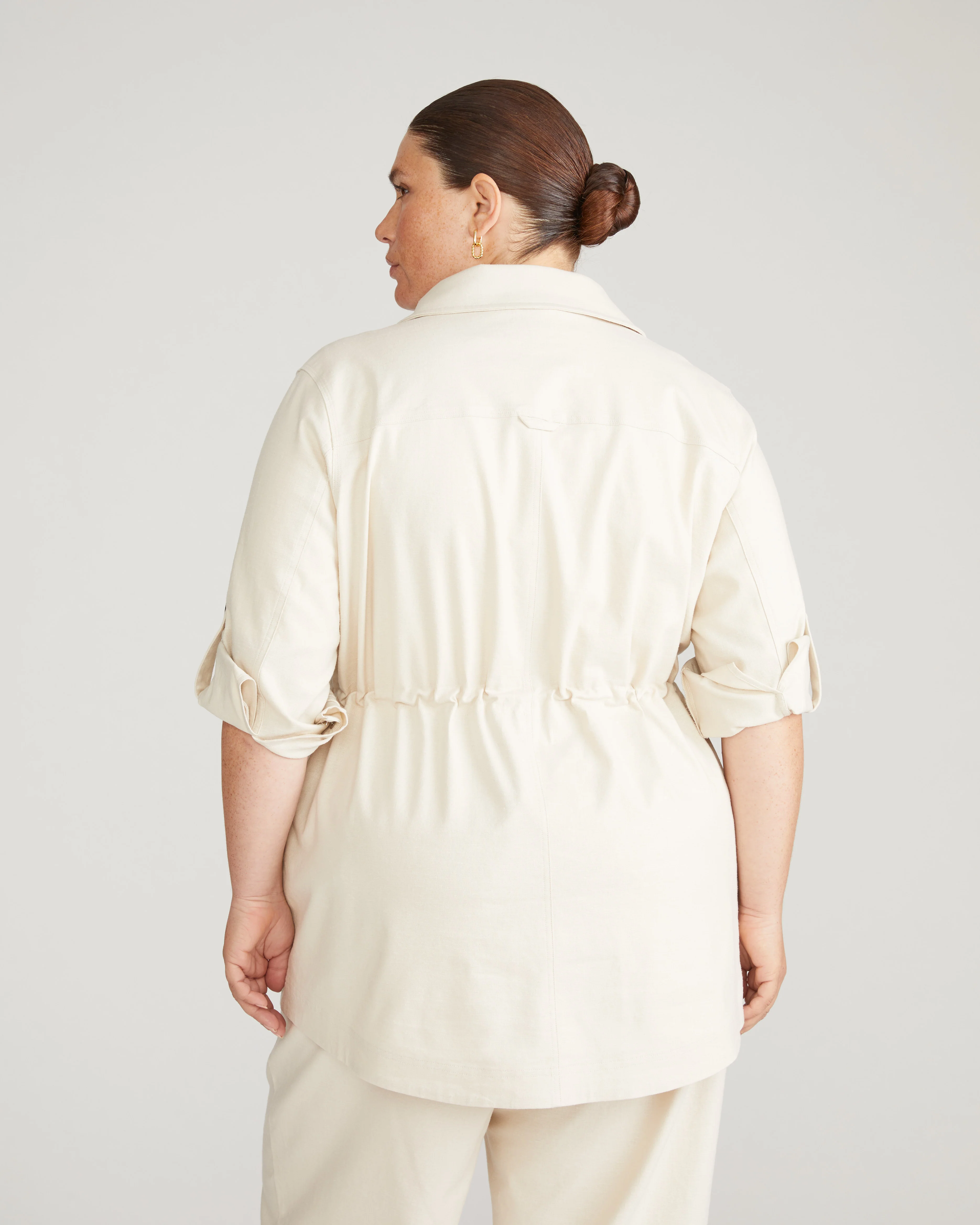 Vineyard Linen Jacket - Ecru - Image 10