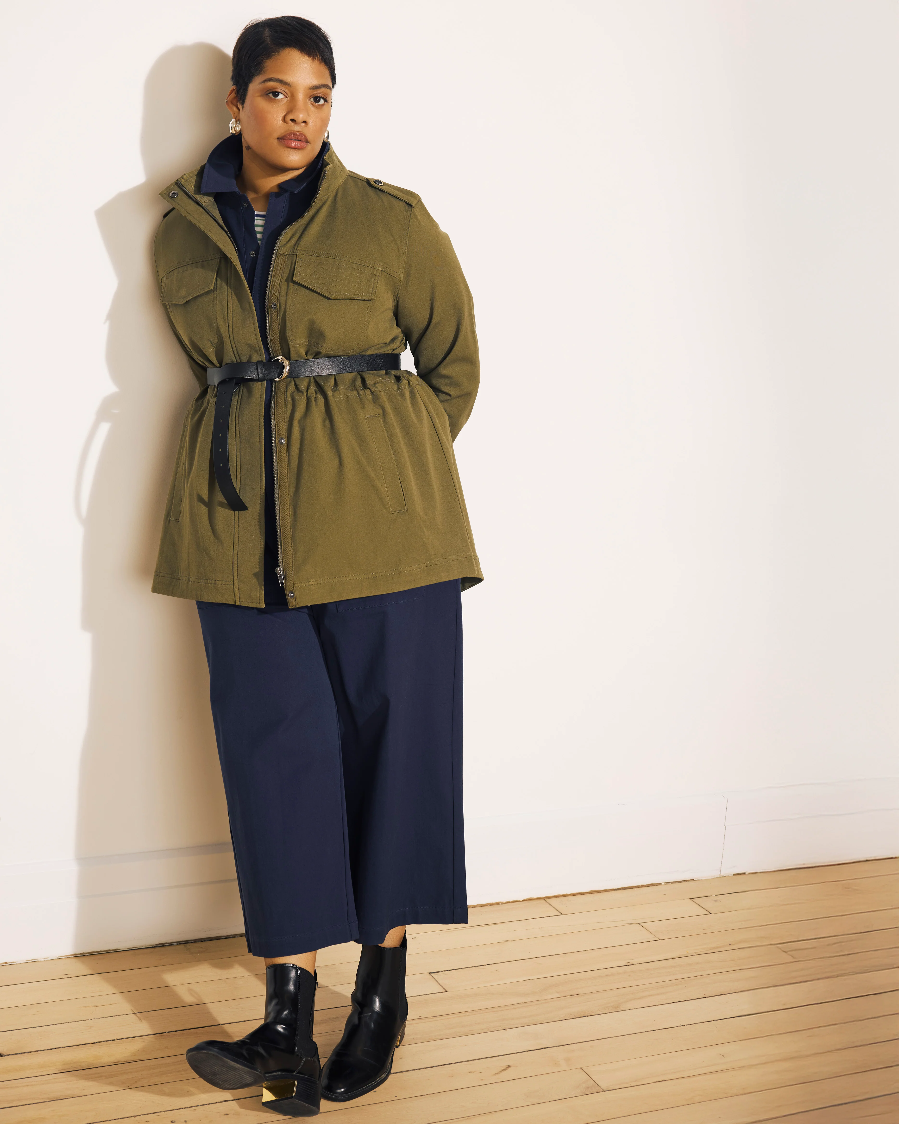 Vineyard Stretch Cotton Twill Jacket - Ivy - Image 2