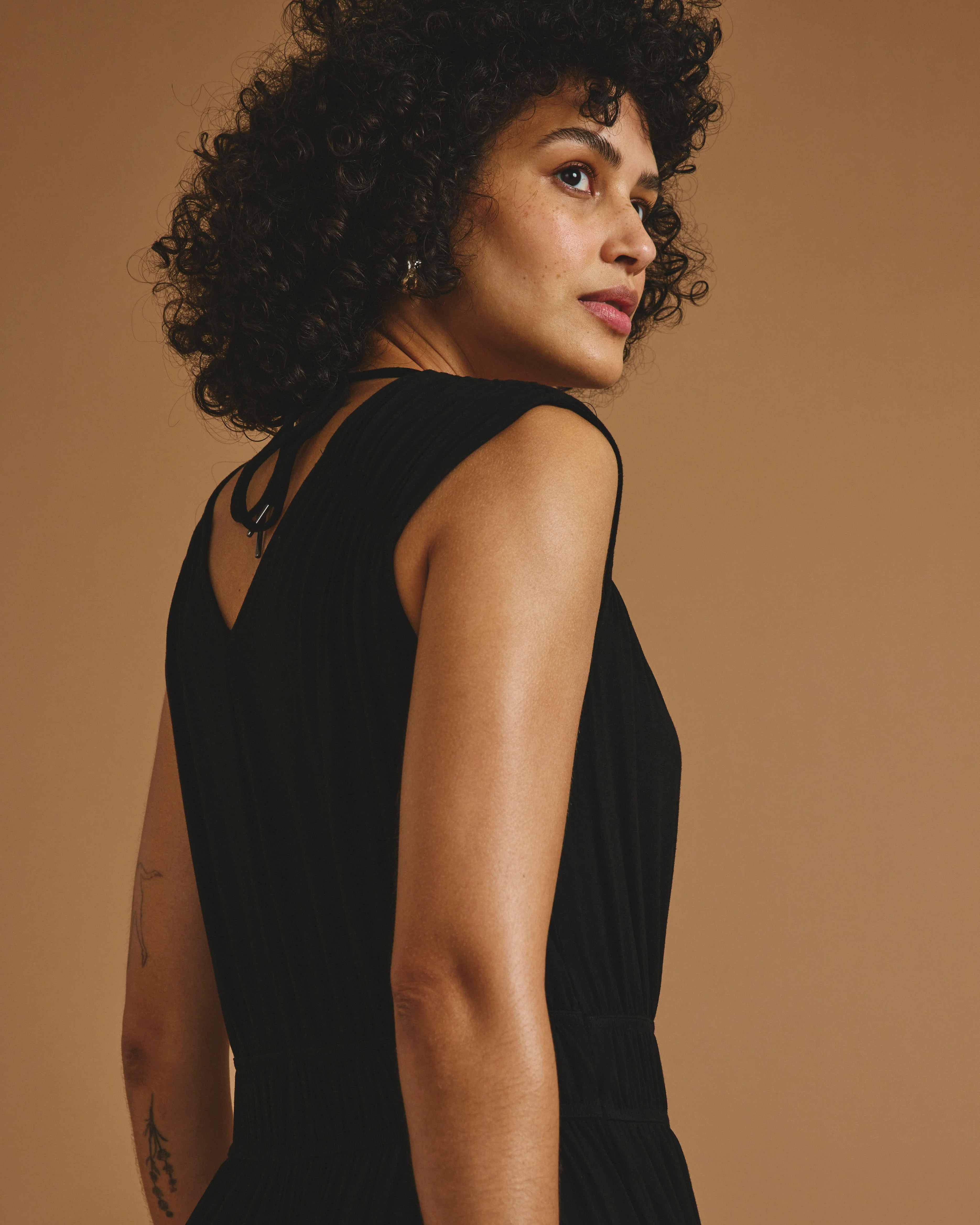 Zoey Liquid Jersey Jumpsuit - Black - Image 6